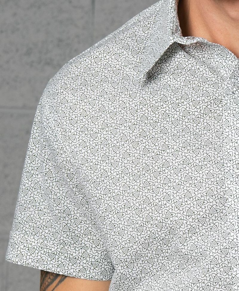 Atomic Button Shirt ➟ White