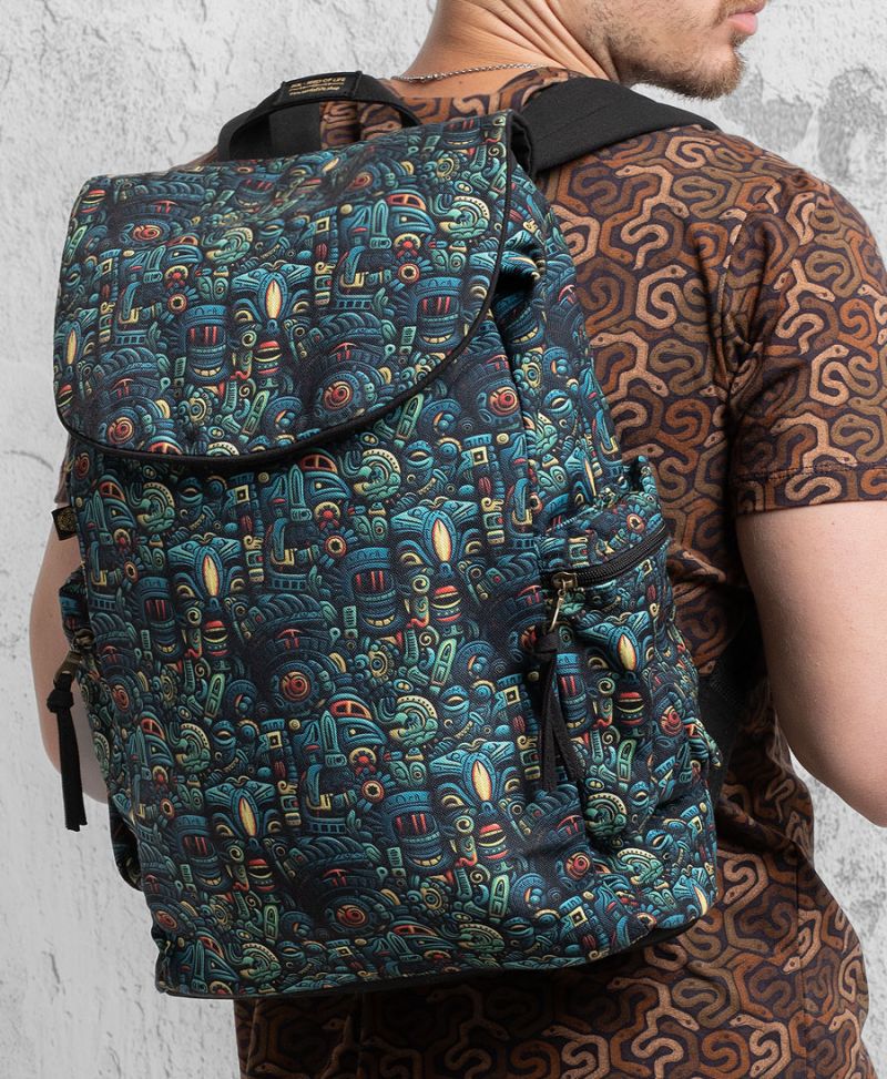 aztec backpack for lap[top vegan