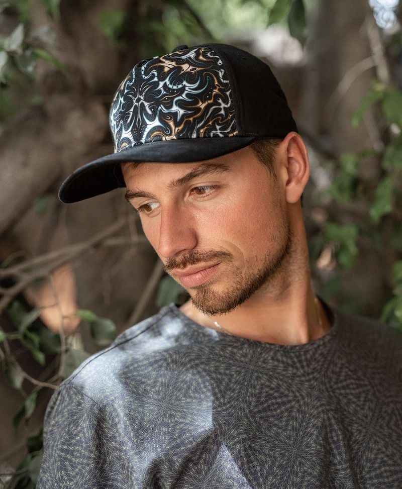 Trippy hat festival baseball cap