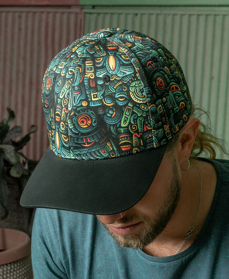 Aztec print hat baseball cap