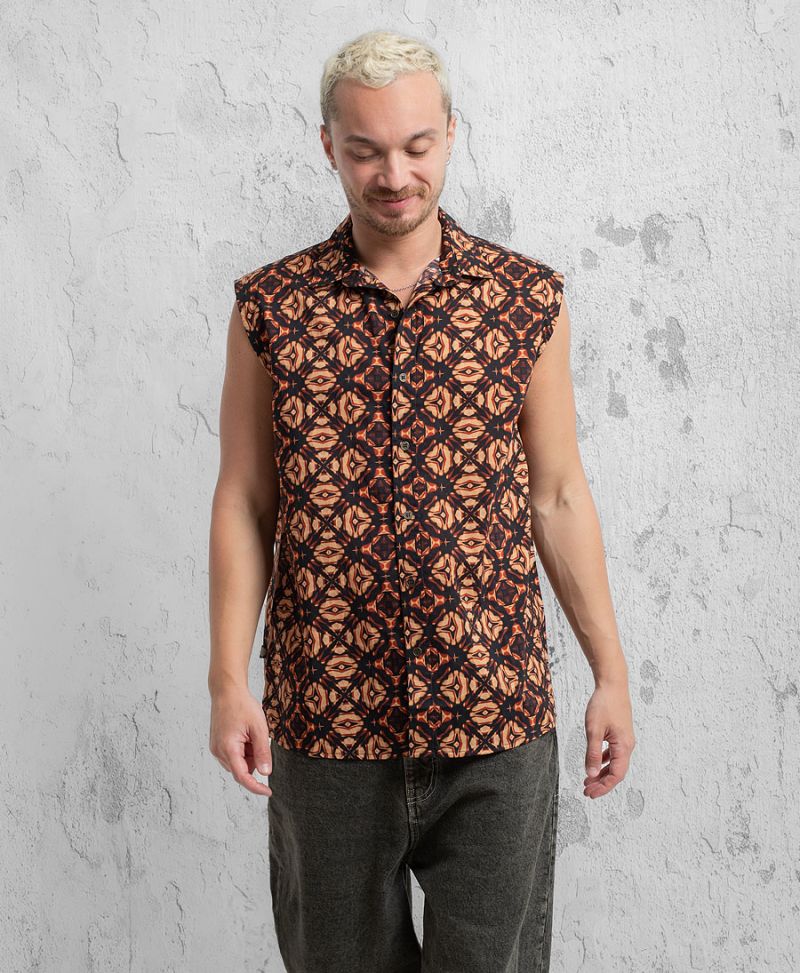 Blup Sleeveless Button Up 