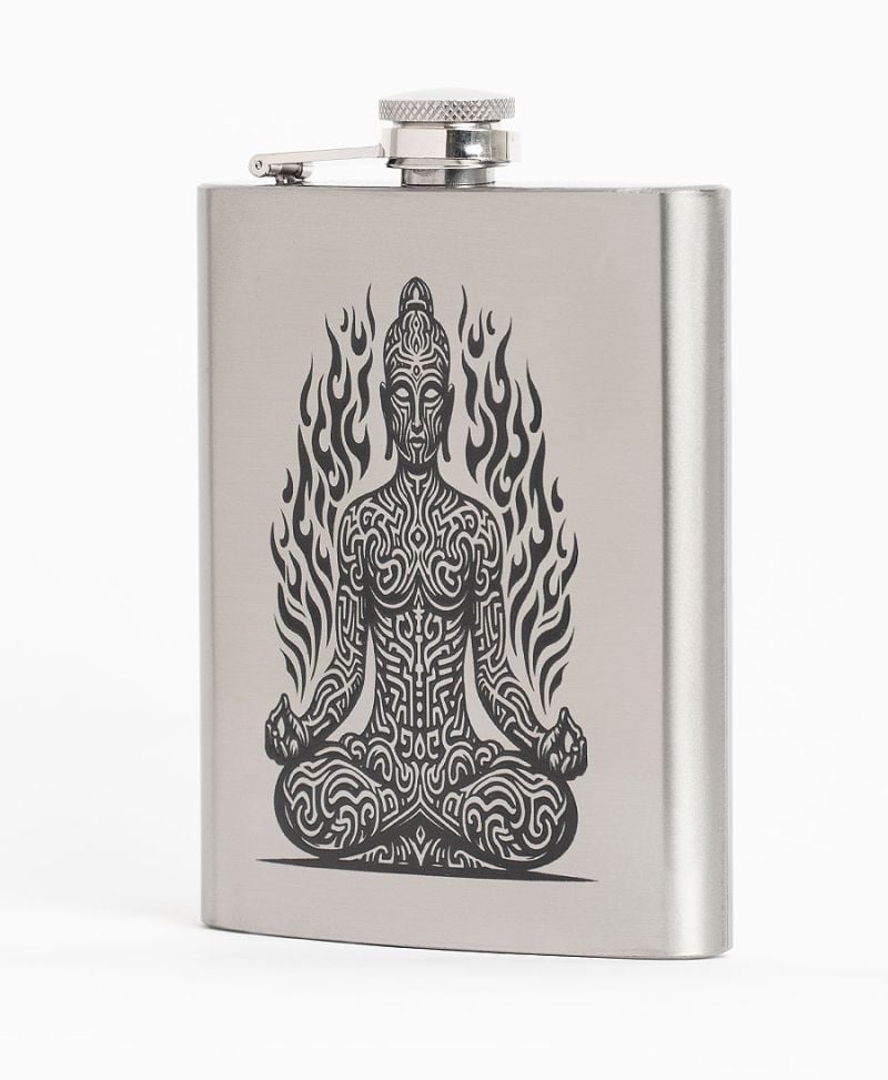 buddha pocket flask