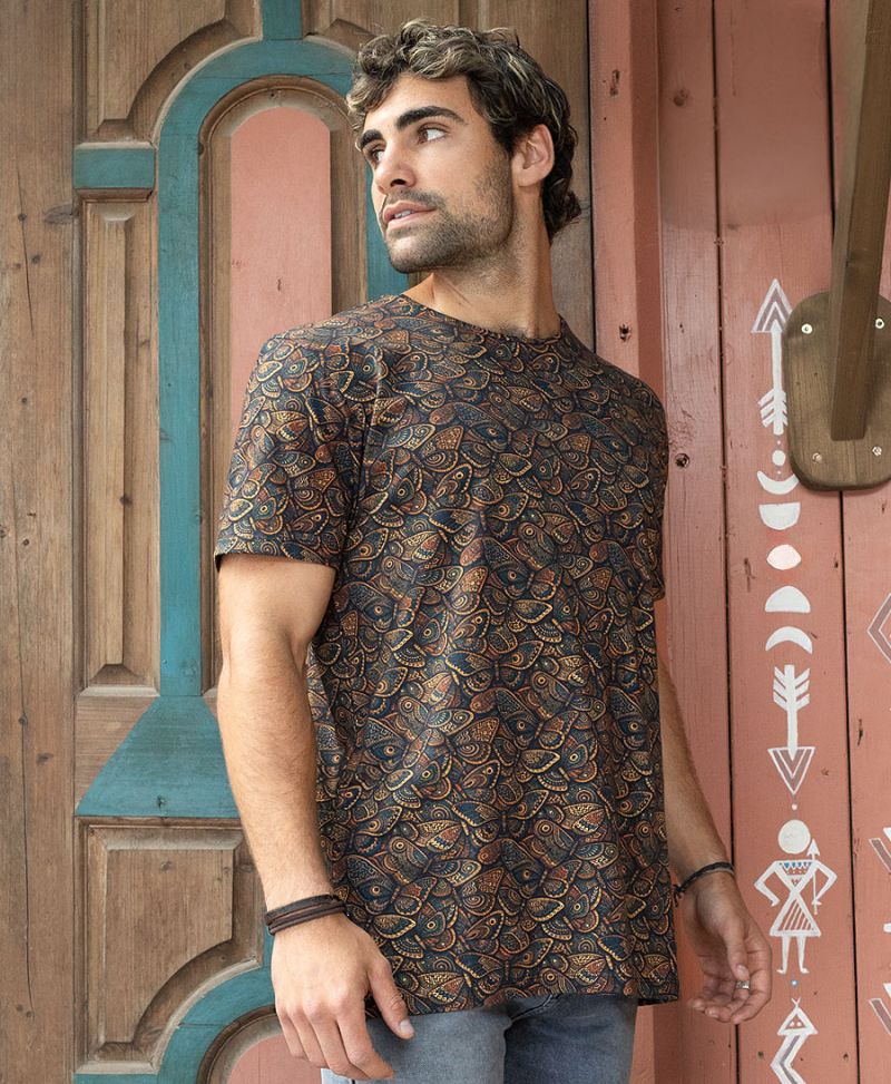 Butterfly print t-shirt for man