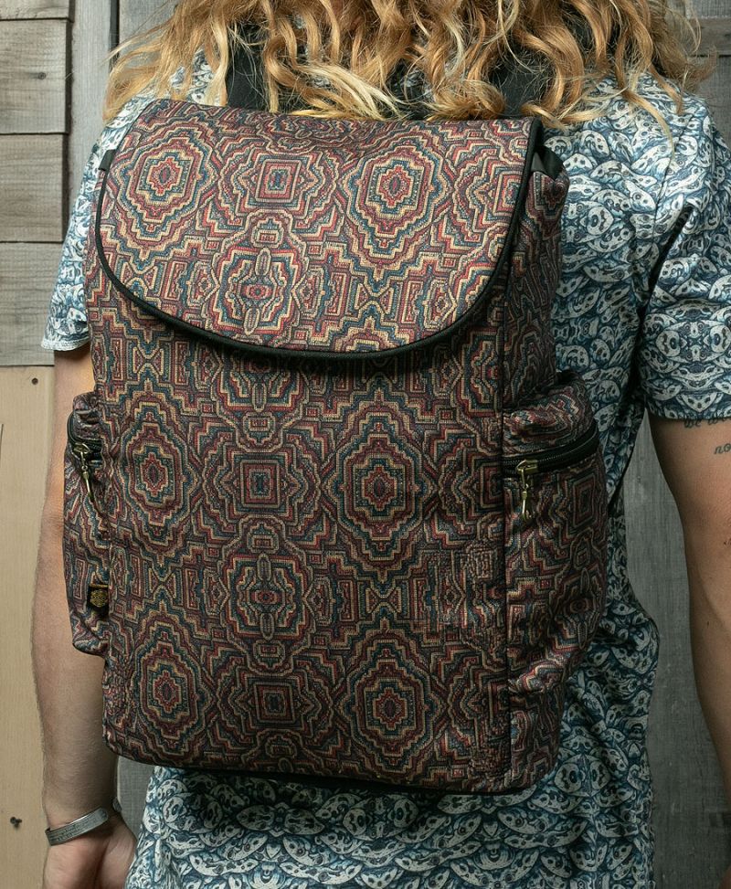 Huichol backpack vegan canvas