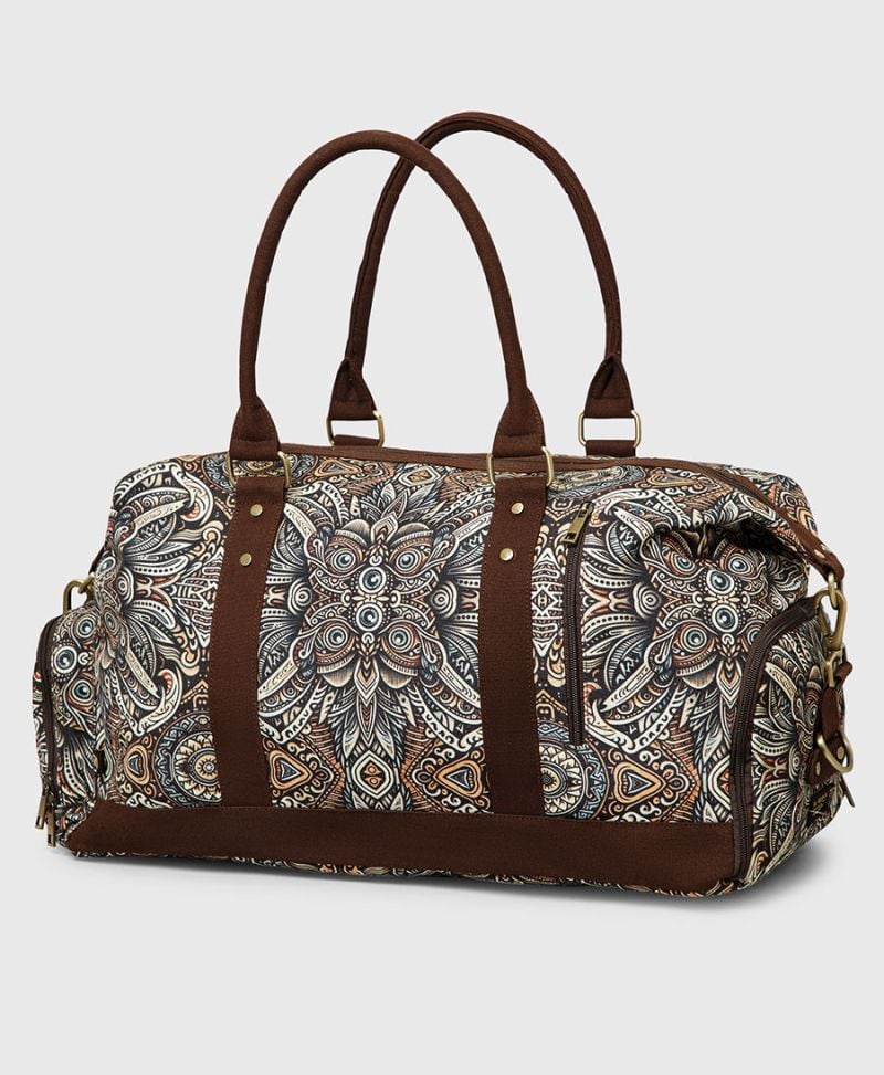 Earthy Brown Duffle Bag Weekender