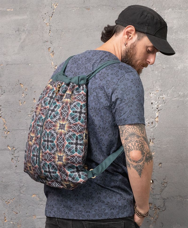 Arabesque Drawstring Backpack