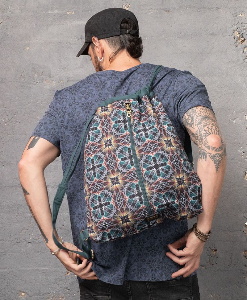 Arabesque Drawstring Backpack