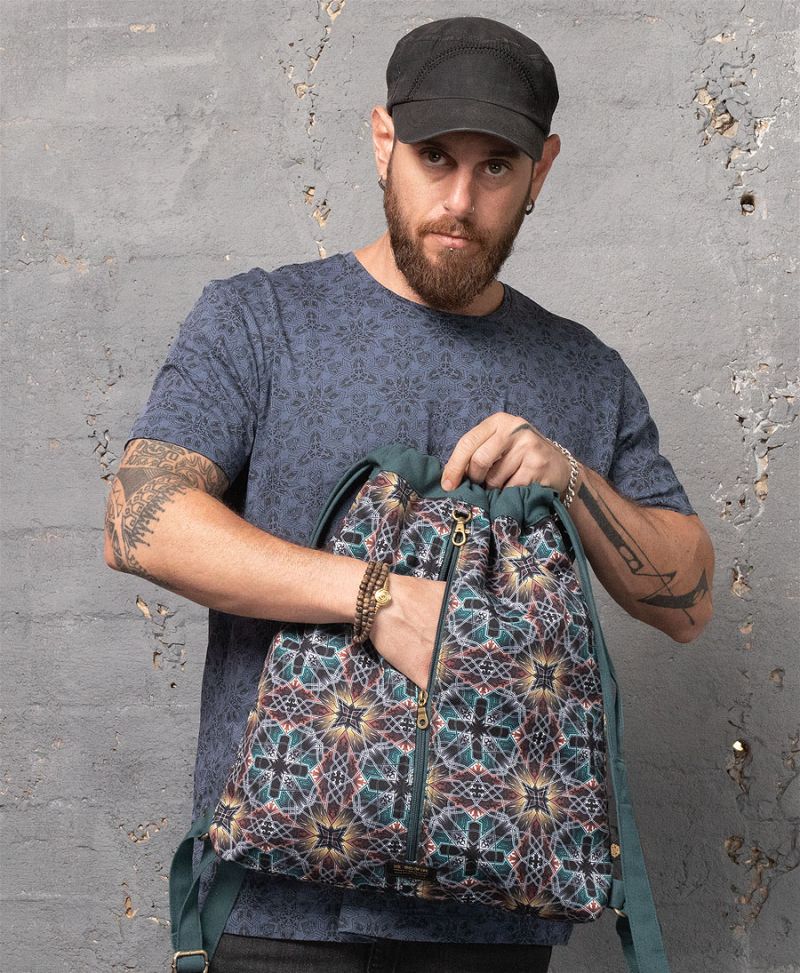 Arabesque Drawstring Backpack