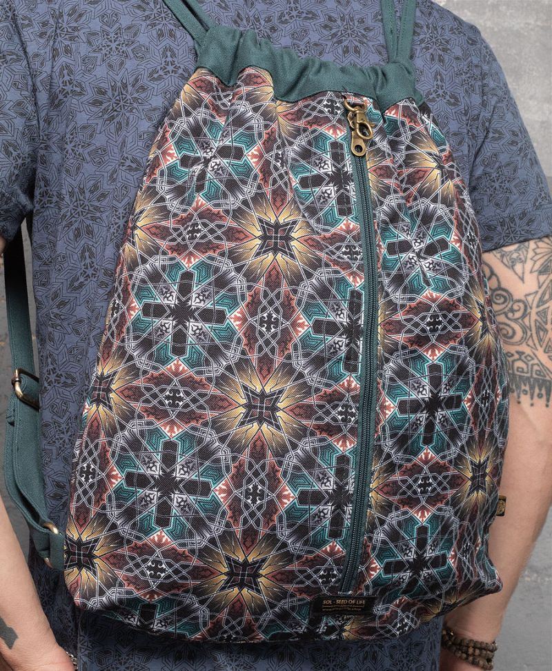 Arabesque Drawstring Backpack