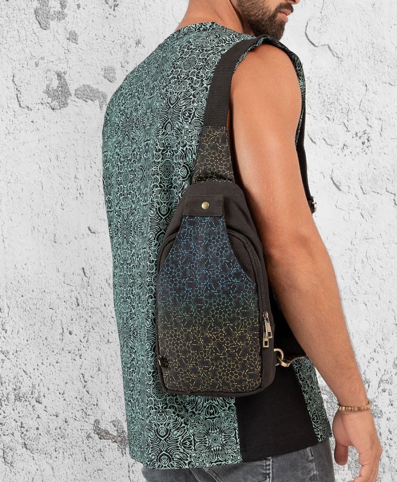psychedelic sling bag 