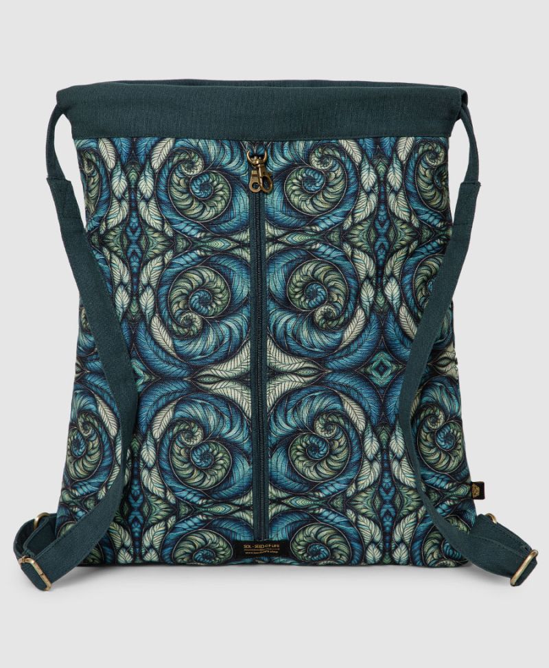Spiraleaves Drawstring Backpack