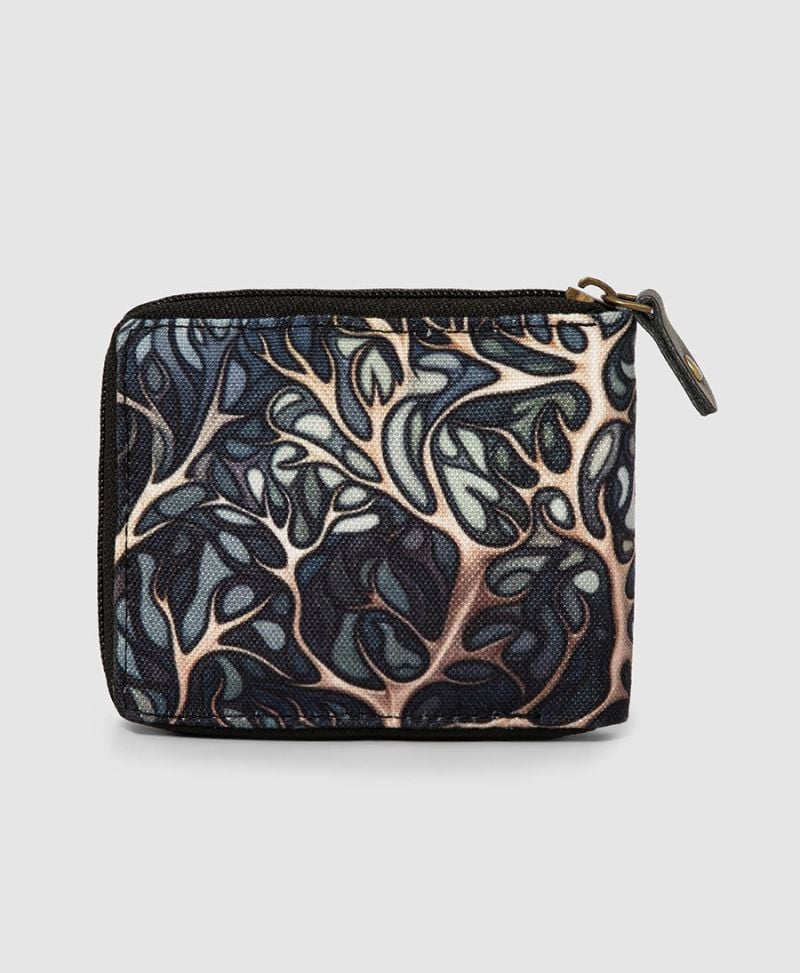 gift for men printed zip wallet