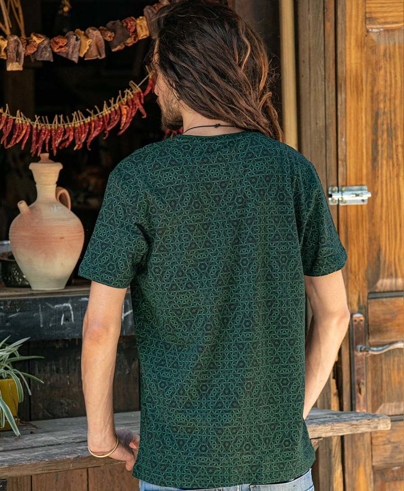 Flower Of Life T-shirt ➟ Green
