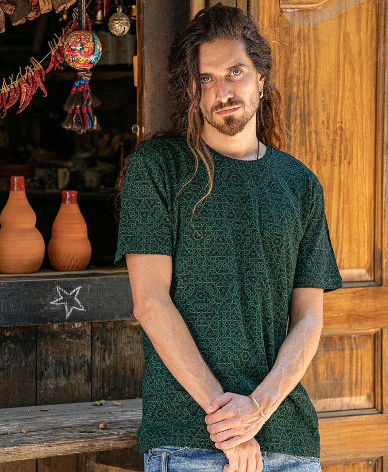 flower of life men t shirt sacred geometry