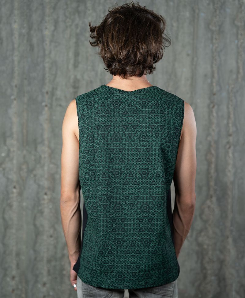 Flower Of Life Tank Top ➟ Green