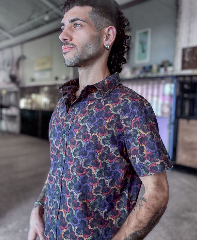 Fungi Button Shirt - Colorful