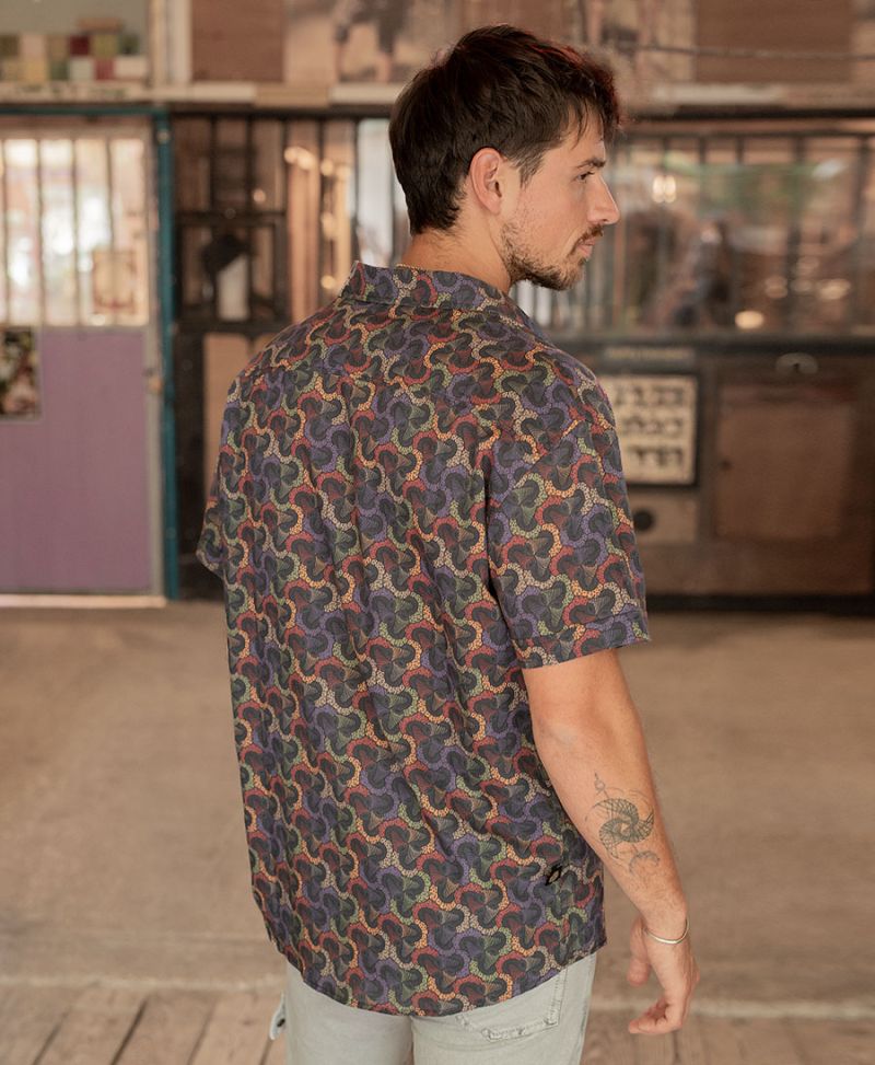 Fungi Button Shirt - Colorful