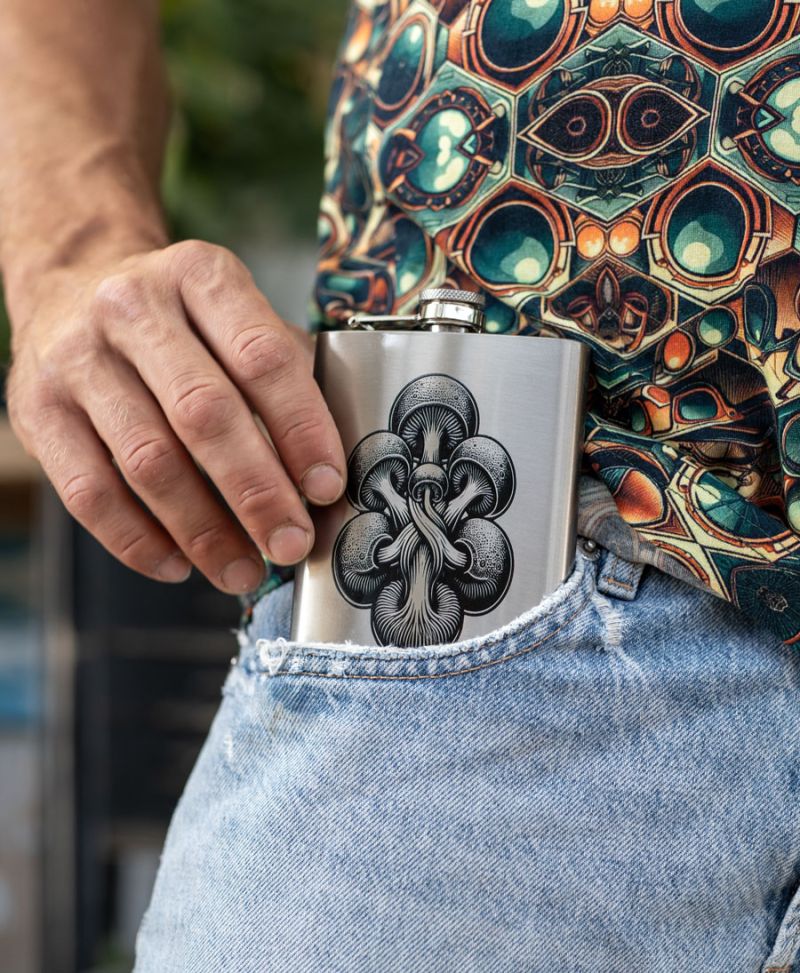 magic mushroom hip flask