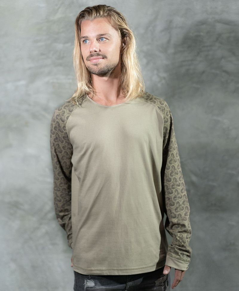 Fungi Long Sleeve T-shirt ➟ Beige