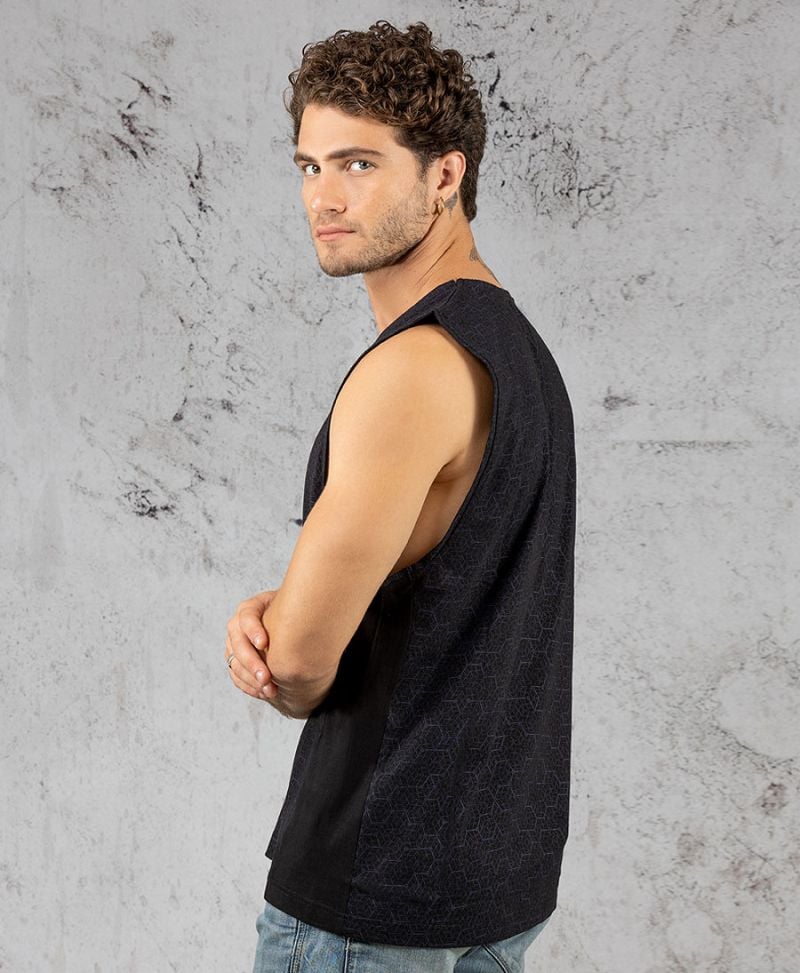 Kubic Tank Top ➟ Black