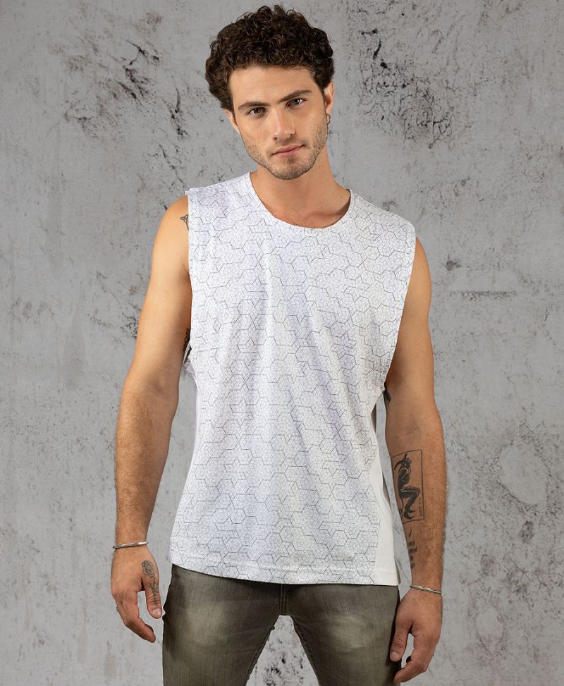 Kubic Tank Top ➟ White