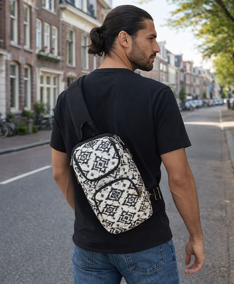 big tribal sling bag printed 