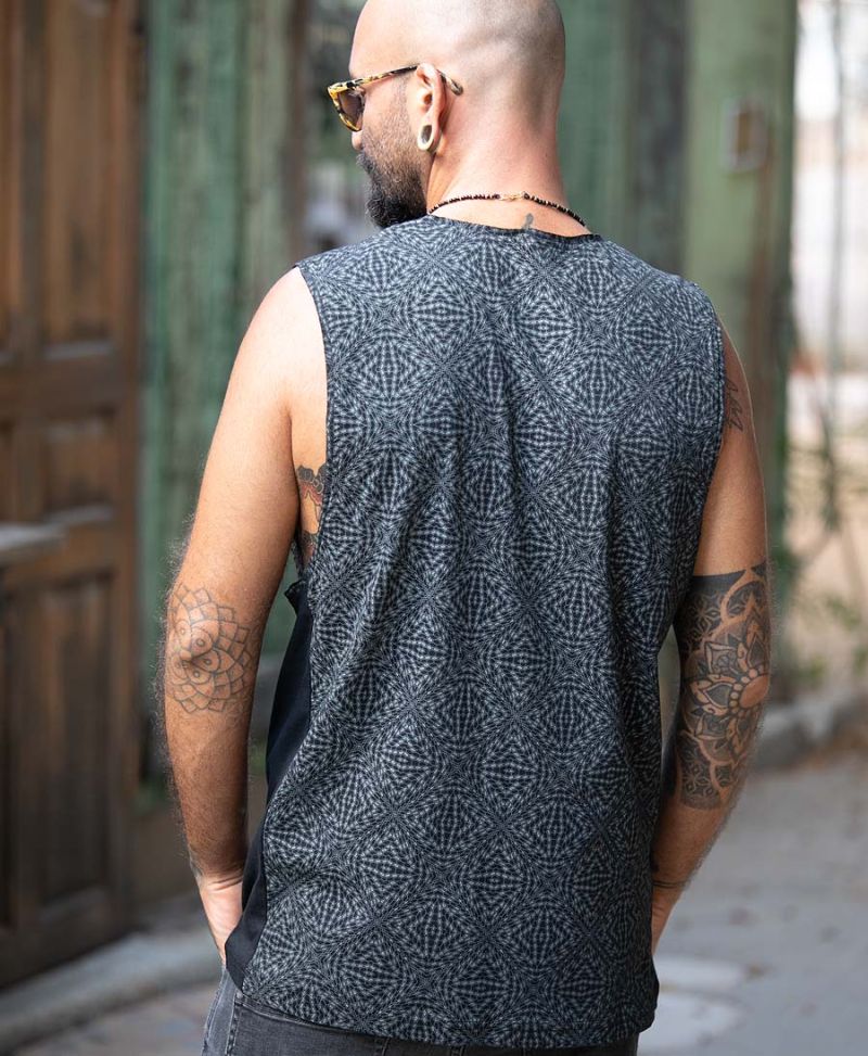 Hexit Tank Top ➟ Black