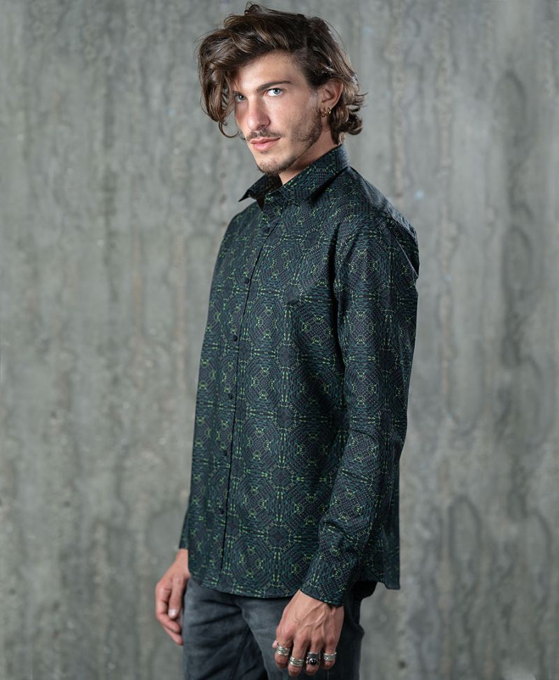 HEXIT Button Shirt- Long Sleeve