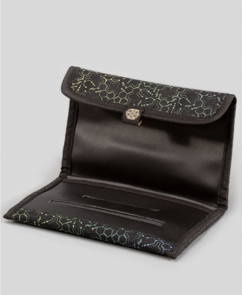 LSD Molecule Tobacco Pouch - Green