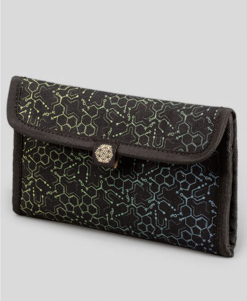 LSD Molecule Tobacco Pouch - Green