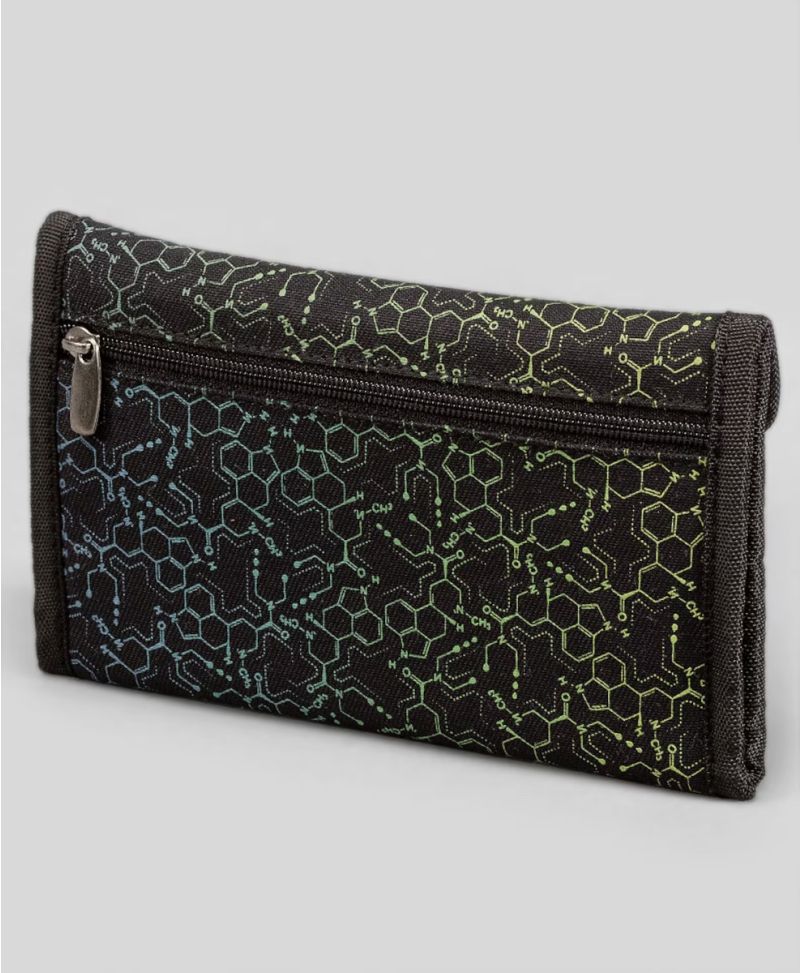 LSD Molecule Tobacco Pouch - Green