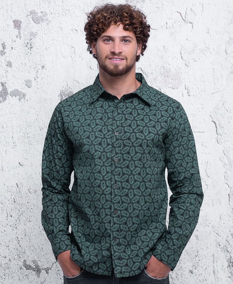 Eyesee Long Button Shirt ➟ Blue