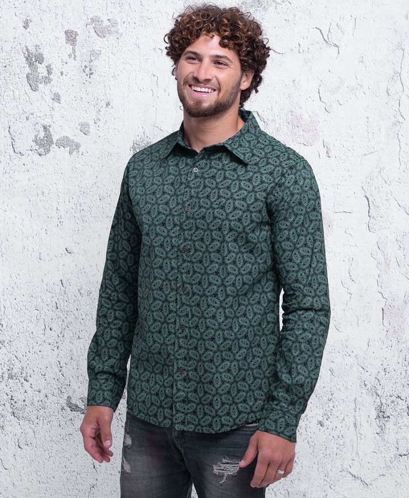 Eyesee Long Button Shirt ➟ Blue