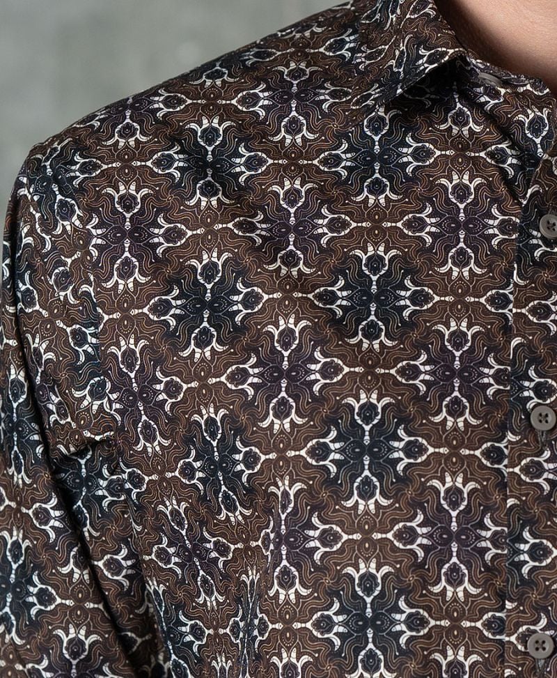 Hamsa Button Shirt- Long Sleeve