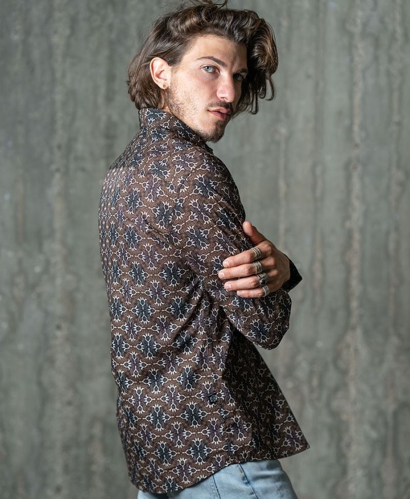 Hamsa Button Shirt- Long Sleeve