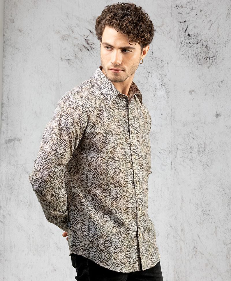 Diploria Button Shirt- Long Sleeve