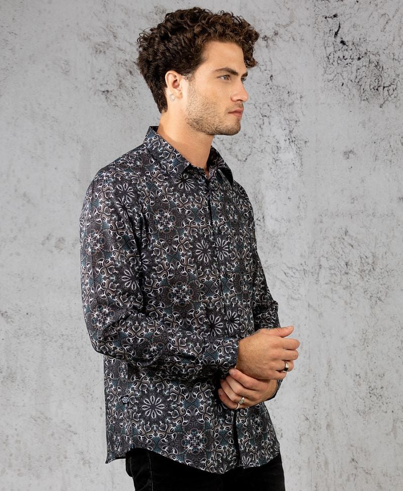 Lotusika Button Shirt- Long Sleeve