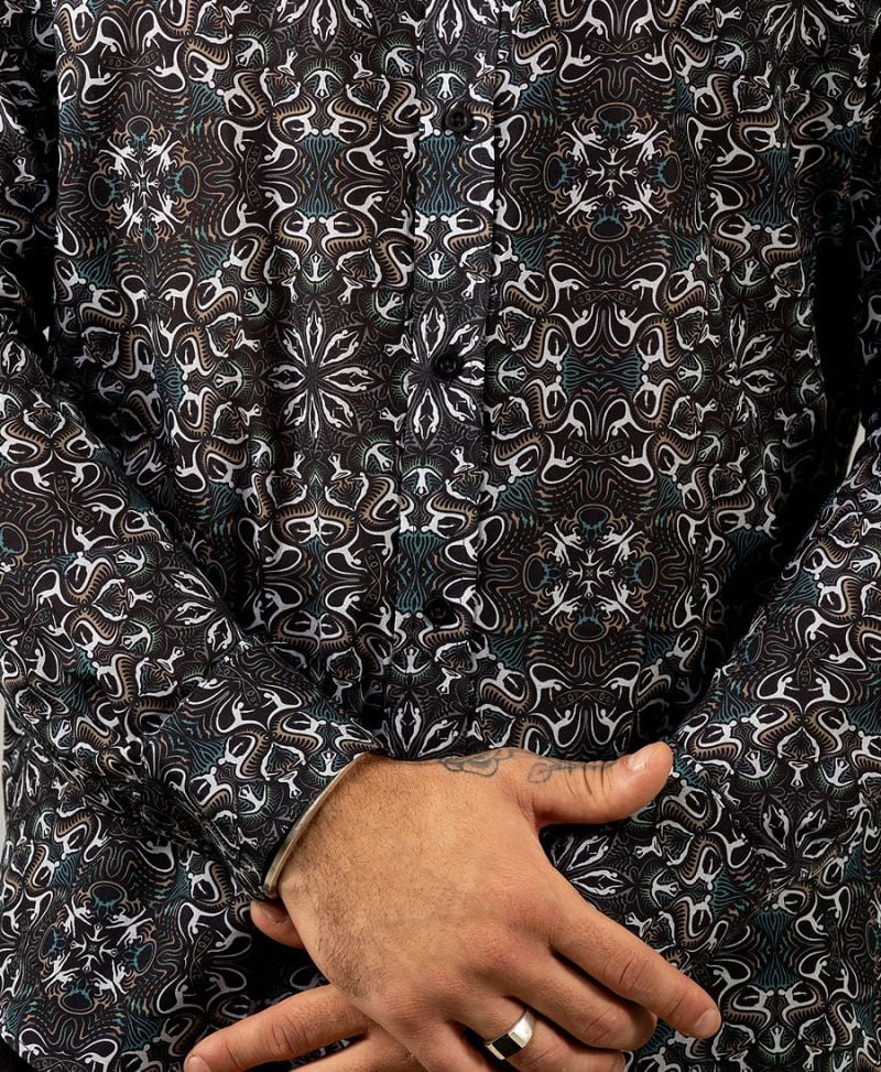 Lotusika Button Shirt- Long Sleeve