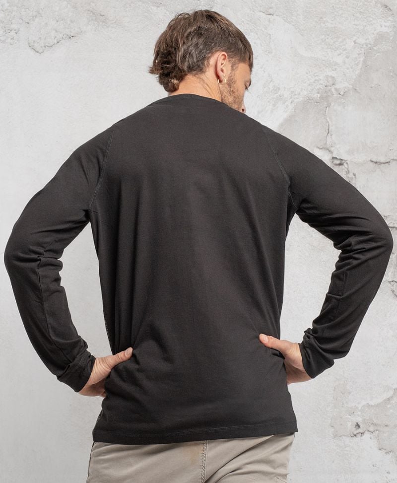 Squarcle Long Sleeve T-shirt ➟ Black + White