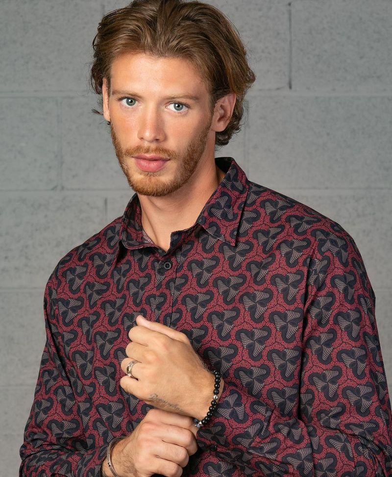 Fungi Button Shirt- Long Sleeve