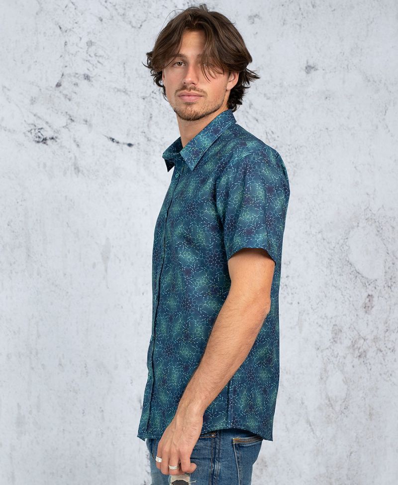 LSD Molecule Button Shirt