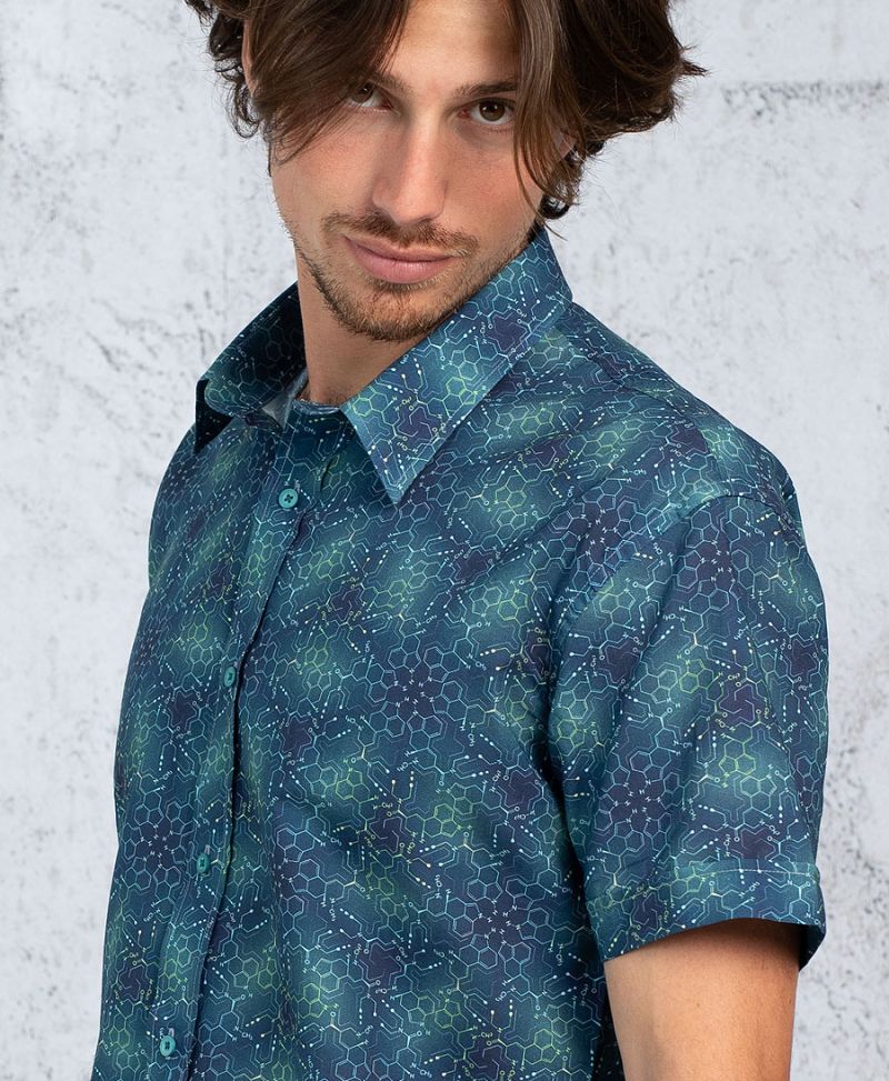 LSD Molecule Button Shirt
