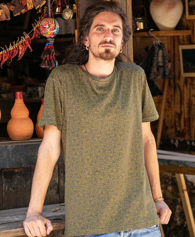 LSD Molecule T-shirt ➟ Olive