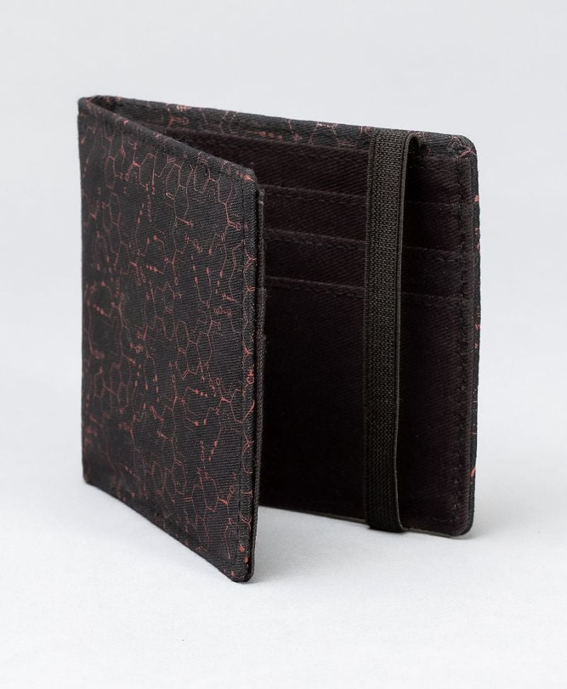 LSD Molecule Mens Slim Wallet / Red