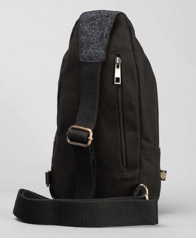 LSD Molecule Sling Bag  - Blue Yellow
