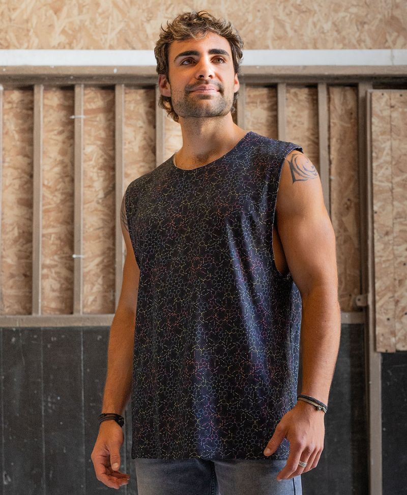Molecule Tank Top - Dark