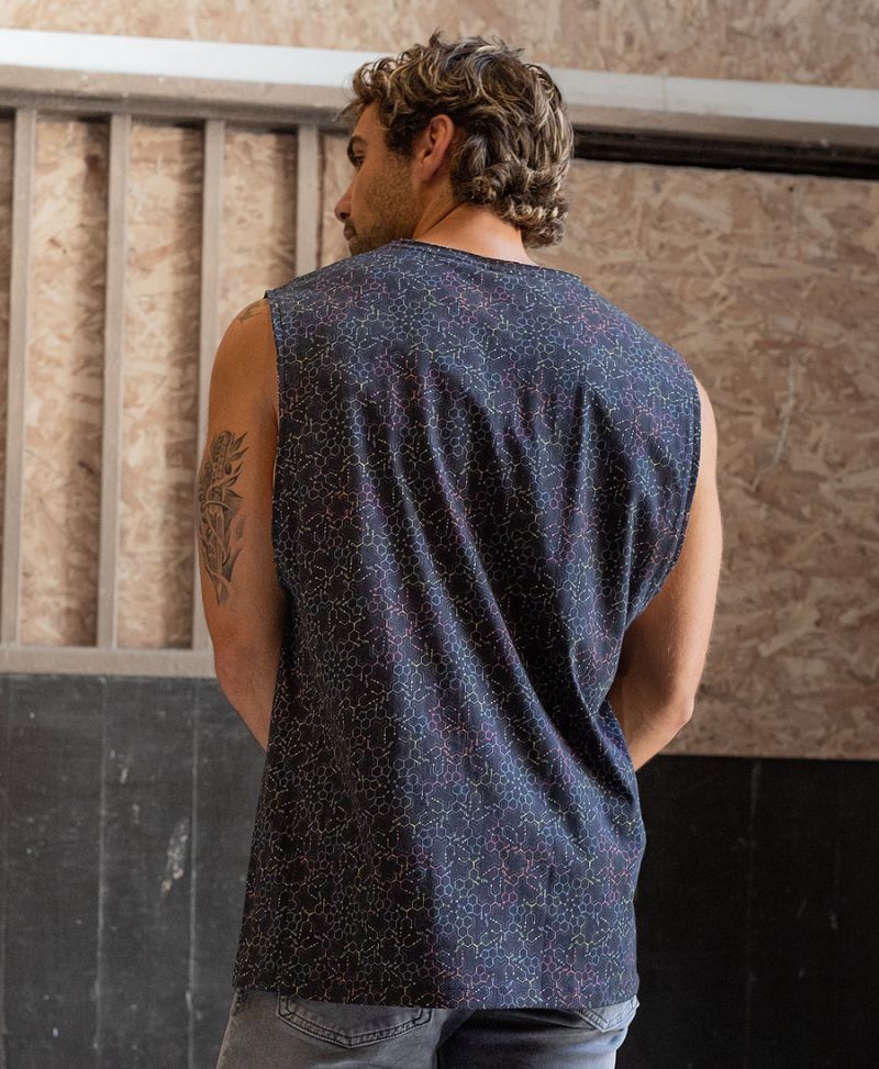 Molecule Tank Top - Dark