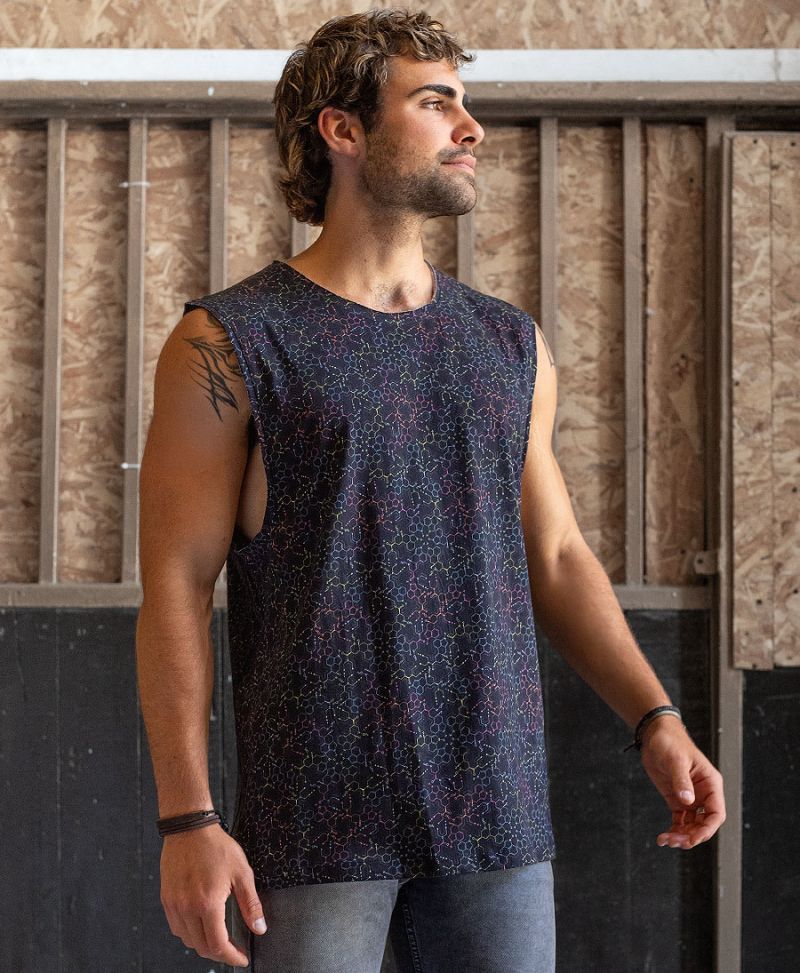trishul brown tank top for man