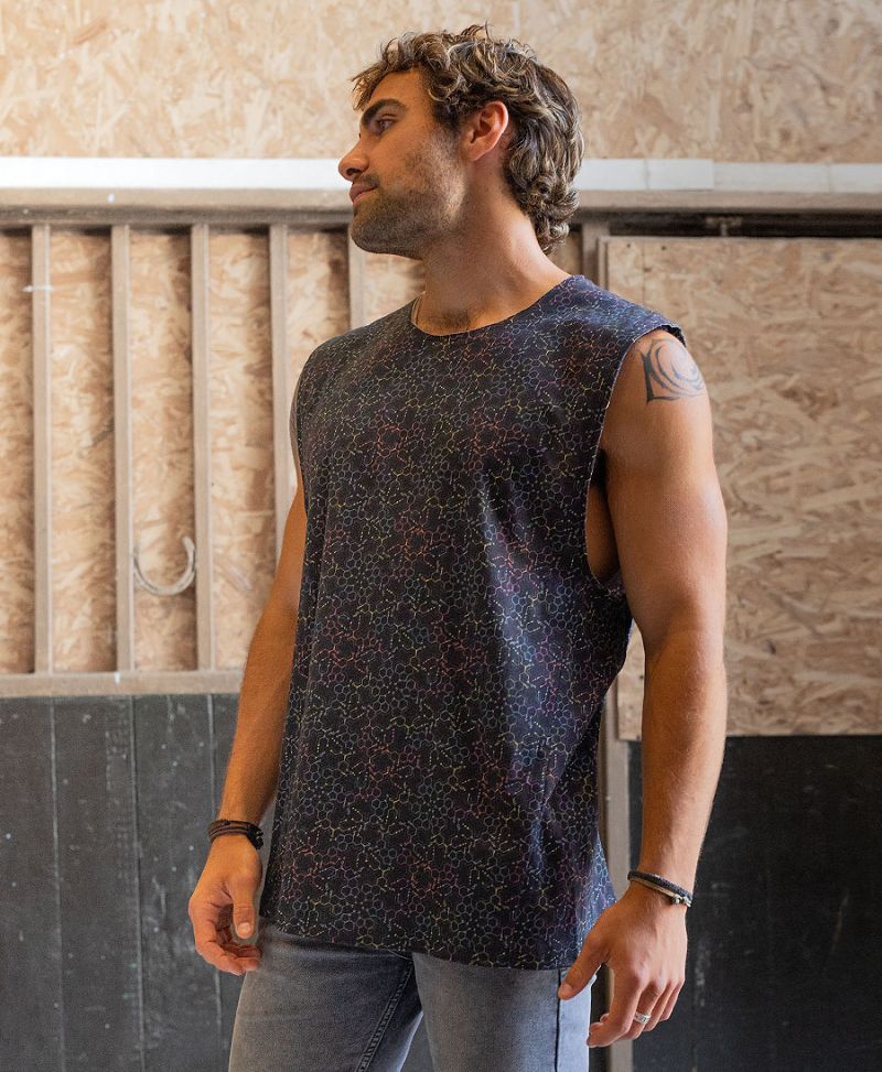 Molecule Tank Top - Dark