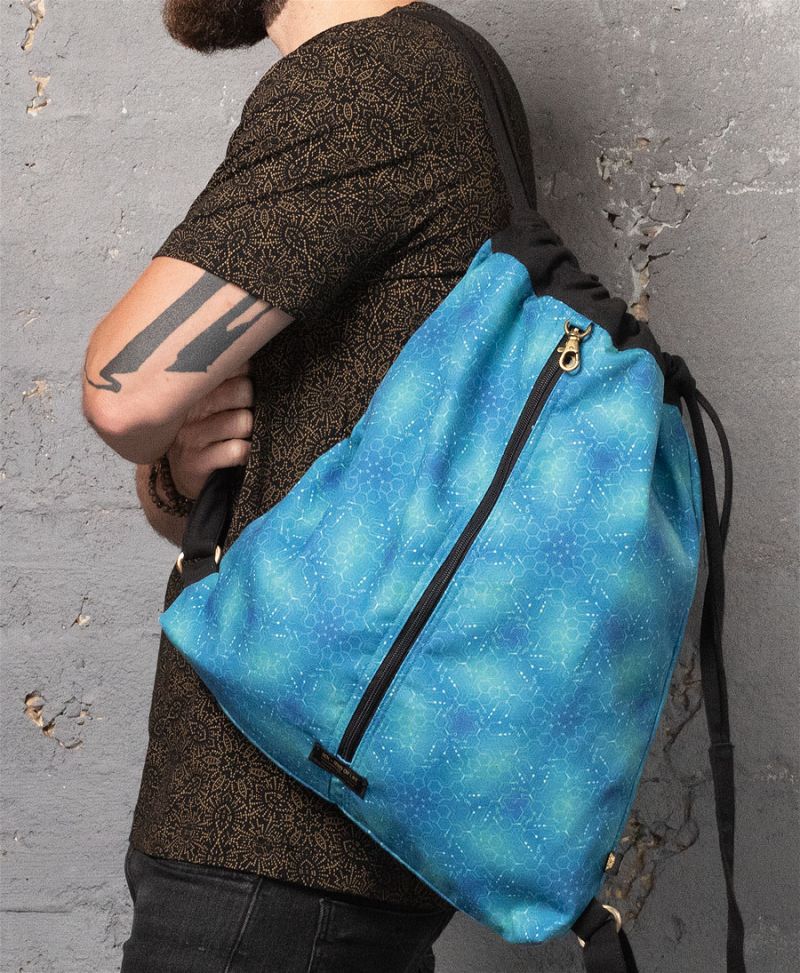 LSD Molecule Drawstring Backpack